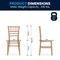 Flash Furniture HERCULES Childs Gold Resin Party and Event Chiavari Chair for Commercial & Residential Use LE-L-7K-GD-GG - alternate 7