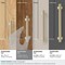 Amerock Davenport 3-3/4 in 96 mm Center-to-Center Golden Champagne Cabinet Pull BP36605BBZ - alternate 4