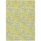 Homeroots 9' X 12' Yellow Denim Blue And Beige Abstract Washable Indoor Outdoor Area Rug 602609 - alternate 3