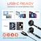 Delton USB-C Wired Computer Headset/Headphones with Microphone, Black 18EC - alternate 4