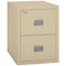 Fireking 17-3/4" W 2 Drawer File Cabinet, Parchment, Letter 2P1831-CPA - alternate 1
