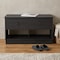 Homeroots 36in Black Wood Storage Bench With Drawers 477606 - alternate 3