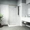 Vigo E-Class 36 in. L x 48 in. W x 82 in. H Frameless Sliding Shower Enclosure Kit in Matte Gold VG6053MGCL48WR - alternate 4
