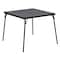 Flash Furniture Square Folding Table, Foam, Medium Density Fiberboard, Metal, Plastic, Vinyl Top, Black JB-2-GG - alternate 1