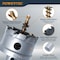 Powertec 2in Tungsten Carbide Hole Saw for Soft & Hard Metal w/ Titanium-Plated Pilot Drill Bit, 2PK 14905-P2 - alternate 5