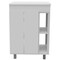 Homeroots 24" White Wood Freestanding Double Door Bathroom Vanity With Sink 478253 - alternate 1