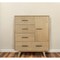 Homeroots 39" Walnut Solid Wood Four Drawer Gentlemans Chest 473078 - alternate 3
