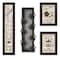Homeroots Set Of Four Kitchen Collection V with Seven Peg Mug Rack 3 Black Framed Print Kitchen Wall Art, 4PK 405958 - alternate 1
