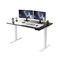 Homeroots 48" Adjustable Black and White Stainless Steel Computer Desk 397737 - alternate 3