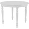 Homeroots 39" White Solid Wood Round Top Dining Table 569347 - alternate 4