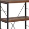 Homeroots 43" Black And Brown Distressed Metal and Wood Three Tier Etagere Bookcase 286421 - alternate 3