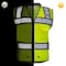 Dome75 Hi-Vis Heavy Duty Safety Vest MD Class ANSI/ISEA 107-2020 Class 2 , Reinforced Front Zipper 1 OV6124 - alternate 6