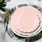 Smarty Had A Party Pearl Pink Round Lotus Plastic Dinnerware Value Set, 240PK 8850-PNKVP-CASE - alternate 3