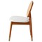 Leisuremod Holbeck Dining Chair with Upholstered Leather Seat and Beech Wood Legs, White HC18W - alternate 4
