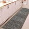 Jonathan Y Subtlety Medallion All-Over Floral Border Non-Slip Machine-Washable Green/Brown 2ft x 8ft Runner Rug WSH504E-28 - alternate 2