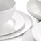 Gibson Elite Embossed Bone China 16 Piece Double Bowl Dinnerware Set in White 99845.16RM - alternate 2