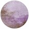 Homeroots 8' Lavender Brown And Ivory Round Abstract Washable Indoor Outdoor Area Rug 604799 - alternate 3