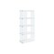 Homeroots 59" White Glass Four Tier Etagere Bookcase 333149 - alternate 1