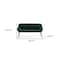 Homeroots 56in Green and Black Velvet Upholstered Dining Bench 473165 - alternate 4