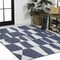 Jonathan Y Odette Modern Geometric Abstract Two-Tone Navy/Cream 3 ft. x 5 ft. Indoor/Outdoor Area Rug TSN303B-3 - alternate 4