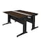Regency Fusion 2 Person Bench Workstation, 48 in W X Wood, Metal, Neo Walnut MFB4858NW - alternate 1