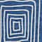 Homeroots 8' Navy Blue And Ivory Round Geometric Washable Indoor Outdoor Area Rug 596952 - alternate 3