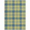 Homeroots 8' X 10' Yellow Blue And Ivory Plaid Washable Indoor Outdoor Area Rug 597138 - alternate 4