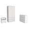 Homeroots Three Piece White Bedroom Set 526358 - alternate 1