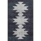 Jonathan Y Peyton Minimalist Geometric Totem Non-Slip Machine-Washable Charcoal/Cream 4 ft. x 6 ft. Area Rug WSH510H-4 - alternate 1