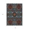 Homeroots 8' X 10' Denim Blue Brick Red And Brown Oriental Washable Indoor Outdoor Area Rug 597683 - alternate 5