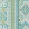 Homeroots 5' X 8' Mint Green Blue And Ivory Aztec Washable Indoor Outdoor Area Rug 598479 - alternate 4