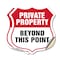 Signmission Private Property Shield Sign Private Pro, 12 inch X 12 inch, Vinyl Decal, 2PK SHI-D-2PACK-12-444 - alternate 1