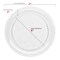 Smarty Had A Party 7 Clear Floral Round Disposable Plastic AppetizerSalad Plates 240 Plates, 240PK 727-CASE - alternate 5
