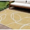 Homeroots 10' X 14' Gold And Ivory Abstract Washable Indoor Outdoor Area Rug 597480 - alternate 1