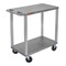 Luxor Cart, (2) Flat Shelves, 18"x32", High Density Polyethylene (Shelf)/Polyvinyl Chloride (Leg), 18" W EC22HD-G - alternate 5