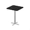 Correll Square Cafe Table, 36 in W, 36 in L, 42 in H, Particleboard Top, Black Granite SXB36S-07-98-09 - alternate 1