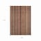 Homeroots 9' X 12' Rust Taupe And Gray Striped Washable Indoor Outdoor Area Rug 616386 - alternate 2