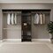 Homeroots 118" Black Manufactured Wood Closet System 535182 - alternate 8