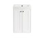 James Martin Vanities Chianti 20 in. Single Vanity, Glossy White, Matte Black, w/ White Glossy Composite Stone Top 533V20GWMBKWG - alternate 4
