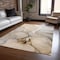 Homeroots 10' X 14' Beige Abstract Washable Non Skid Indoor Outdoor Area Rug 559675 - alternate 3