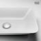 Vigo Sottile Modern White Glass 18 in. L x 13 in. W x 4 in. H Rectangular Vessel Bathroom Sink VG07114 - alternate 3