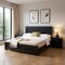 Homeroots Two Piece Black Solid and Manufactured Wood Bedroom Set 569368 - alternate 5