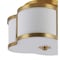 Jonathan Y Quatrefoil 13" Scalloped Shade Metal Classic Glam LED Flush Mount, Brass Gold JYL9507B - alternate 4