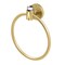 Gatco Clarion Towel Ring, Crystal-Clear Acrylic/Brushed Brass 5732 - alternate 1