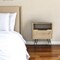 Homeroots 22" Oak Wood One Drawer Nightstand 478273 - alternate 2