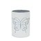 Homeroots Set of Three White And Gray Metal 9 Ounce Abstract Round Distressed Pot Planters, 3PK 517999 - alternate 2