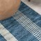 Jonathan Y Vichy Geometric Striped Non-Slip Machine-Washable Blue/Cream 5 ft. x 8 ft. Area Rug WSH122D-5 - alternate 2