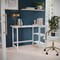 Martha Stewart 23.5 in. D X 47.5 in. W X Pine Wood, Rubberwood (Parawood), White Wood Grain BLN-FY-HY-1071-WH-MS - alternate 4