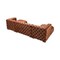 Homeroots Tufted Orange Velvet Modular U Shaped Sofa and Chaise Sectional With Toss Pillows 642273 - alternate 7