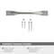 Amerock Uprise 3-3/4 in 96 mm Center-to-Center Satin Nickel Cabinet Pull BP36917G10 - alternate 4